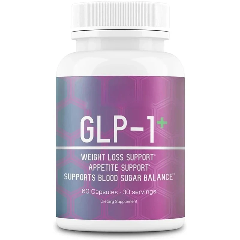 GLP-1+vegetario, suplemento natural, sin OGM, sin gluten, GLP 1-60 cápsulas