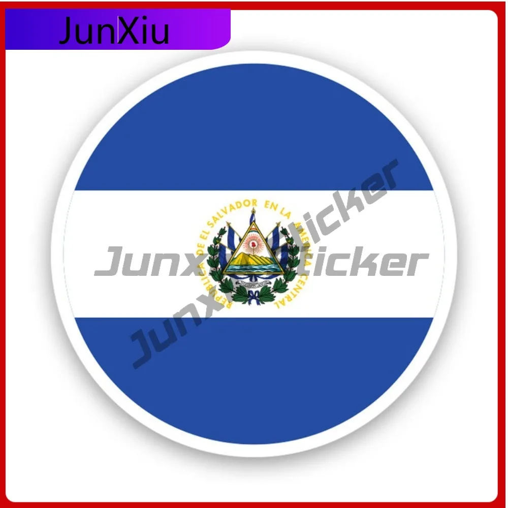 

Round Salvadoran Flag Stickerwaterproof Outdoor Decalsel Funny Car Waterproof Vinyl Decal For Car Bumpers Fun Sticker Fun
