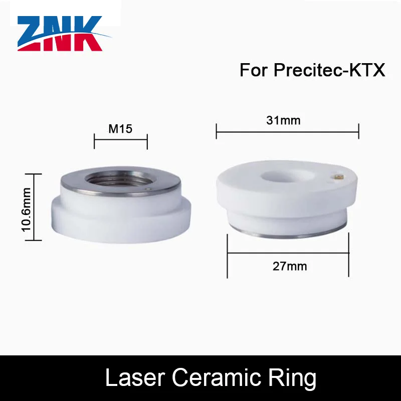 ZNK الليزر السيراميك الدائري Precitec KTXB P0595-94097 KTX M5 M6 الألياف الليزر فوهة موصل حامل أجزاء Precitec 2.0