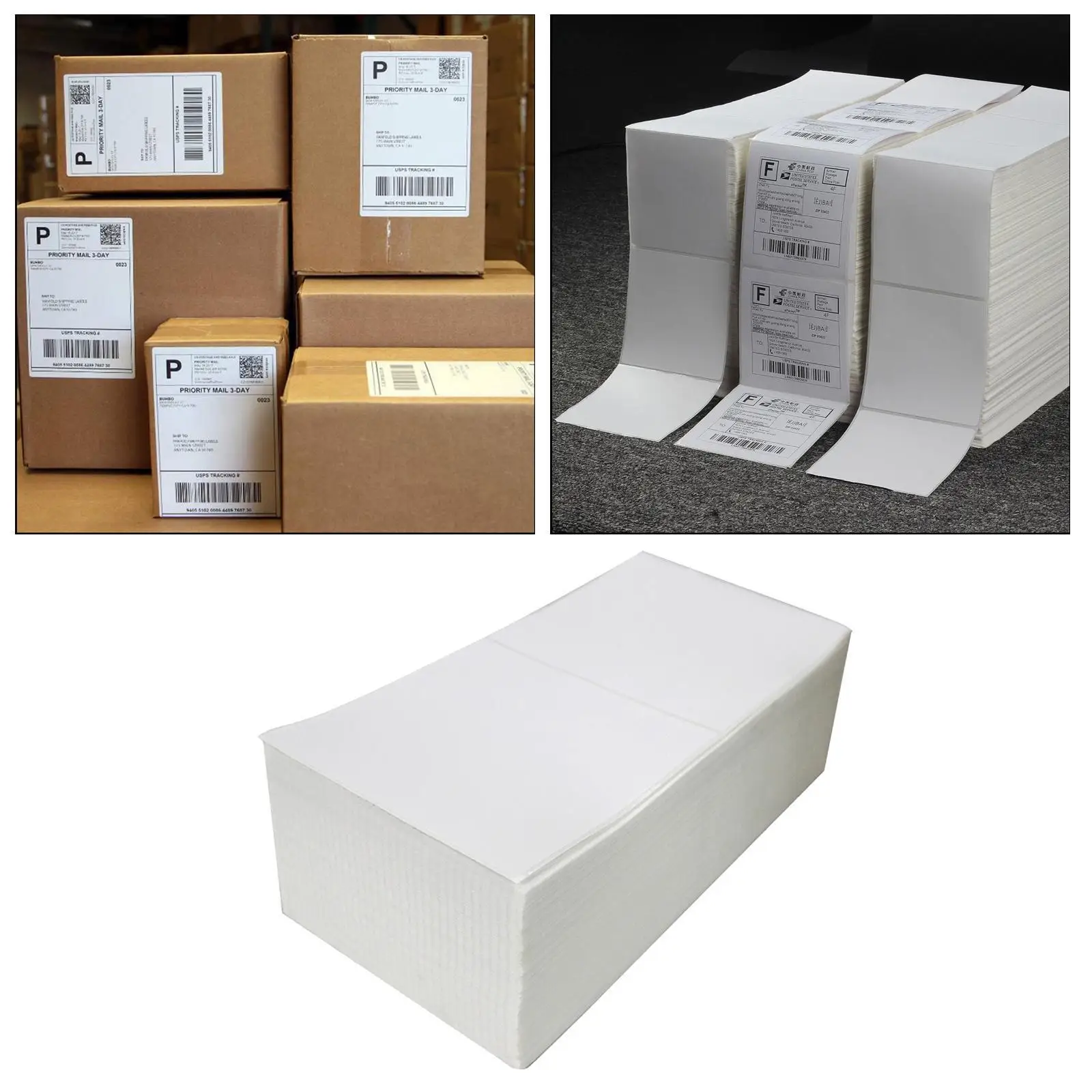 500x Direct Thermal Labels Shipping Label for Thermal Label Printer