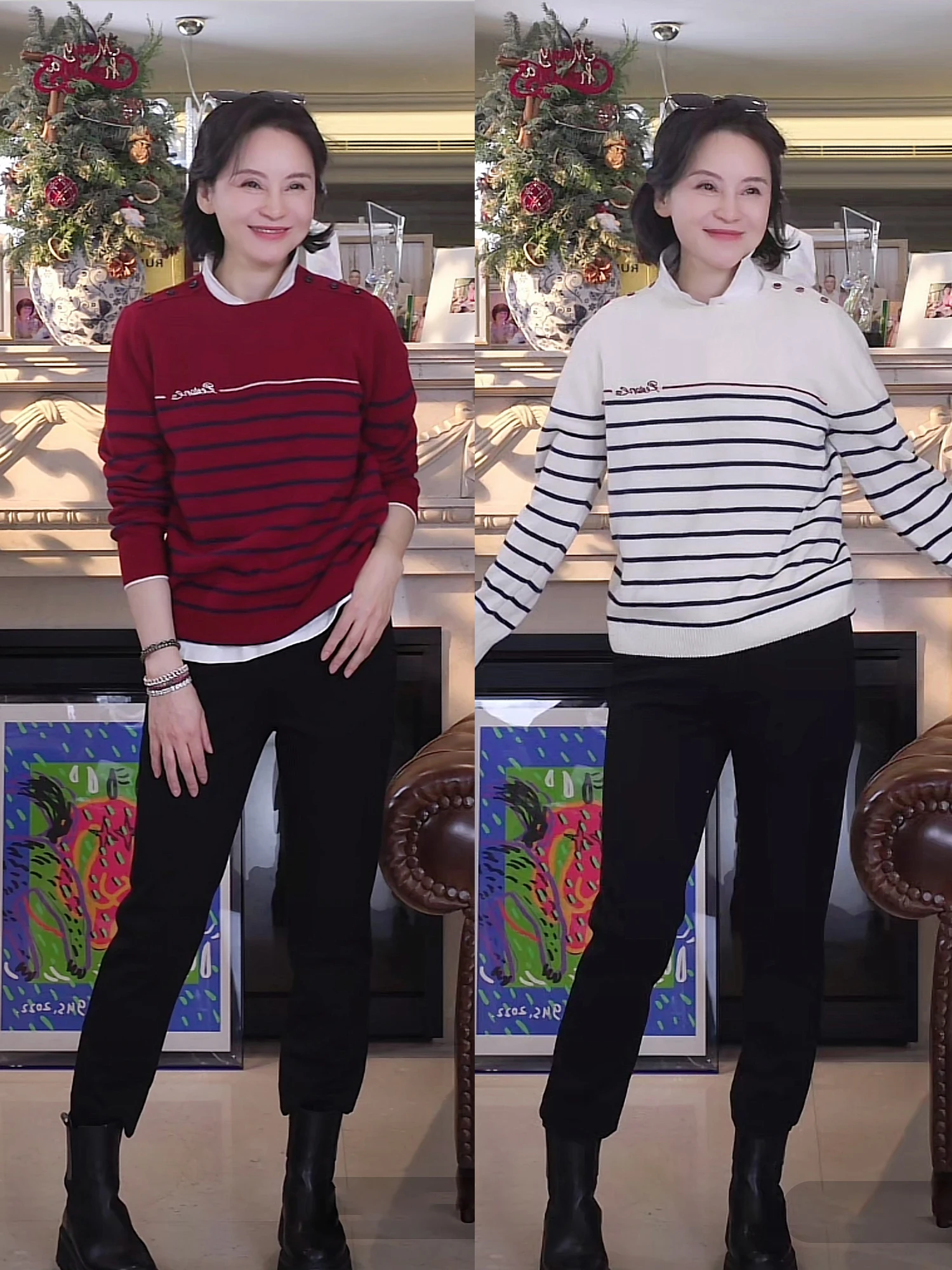 

New Romantic MORO Camere Merino Wool Embroidered Button Knitted Sweater Regular Fit Long Sve Autumn Season Color Blo