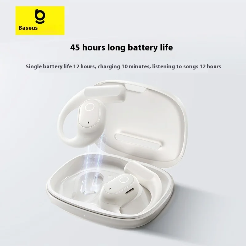 BASEUS Eli 1i Fit Open Bluetooth Earphones Bone Conduction Ear Hanging Non In Ear Waterproof Noise Reduction Sports Earphones