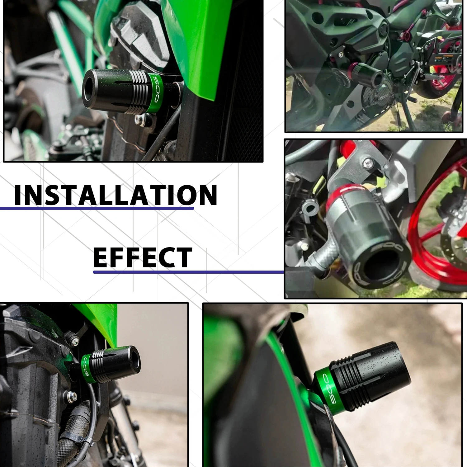 

For KAWASAKI Ninja 500 SE Z500 Z500SE Ninja 400 Z400 Motorcycle Accessories Frame Sliders Falling Protection Crash Protector Pad