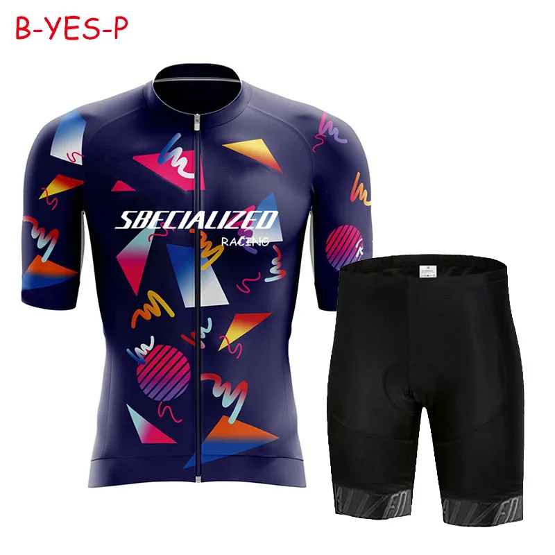 NEW Man Cycling Jersey Set 2024 Summer Cycling Clothing MTB Uniform Riding Bib Shorts Bike Clothing Maillot Ciclismo Hombre