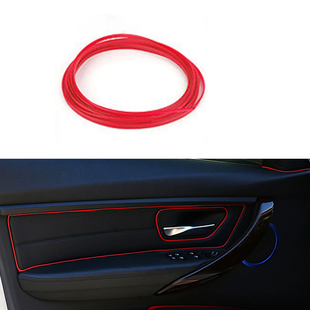 

5M Car Universal Red Edge Gap Line Garnish Point Molding Accessory Car Styling Interior Decoration Fashion Style Car Interior