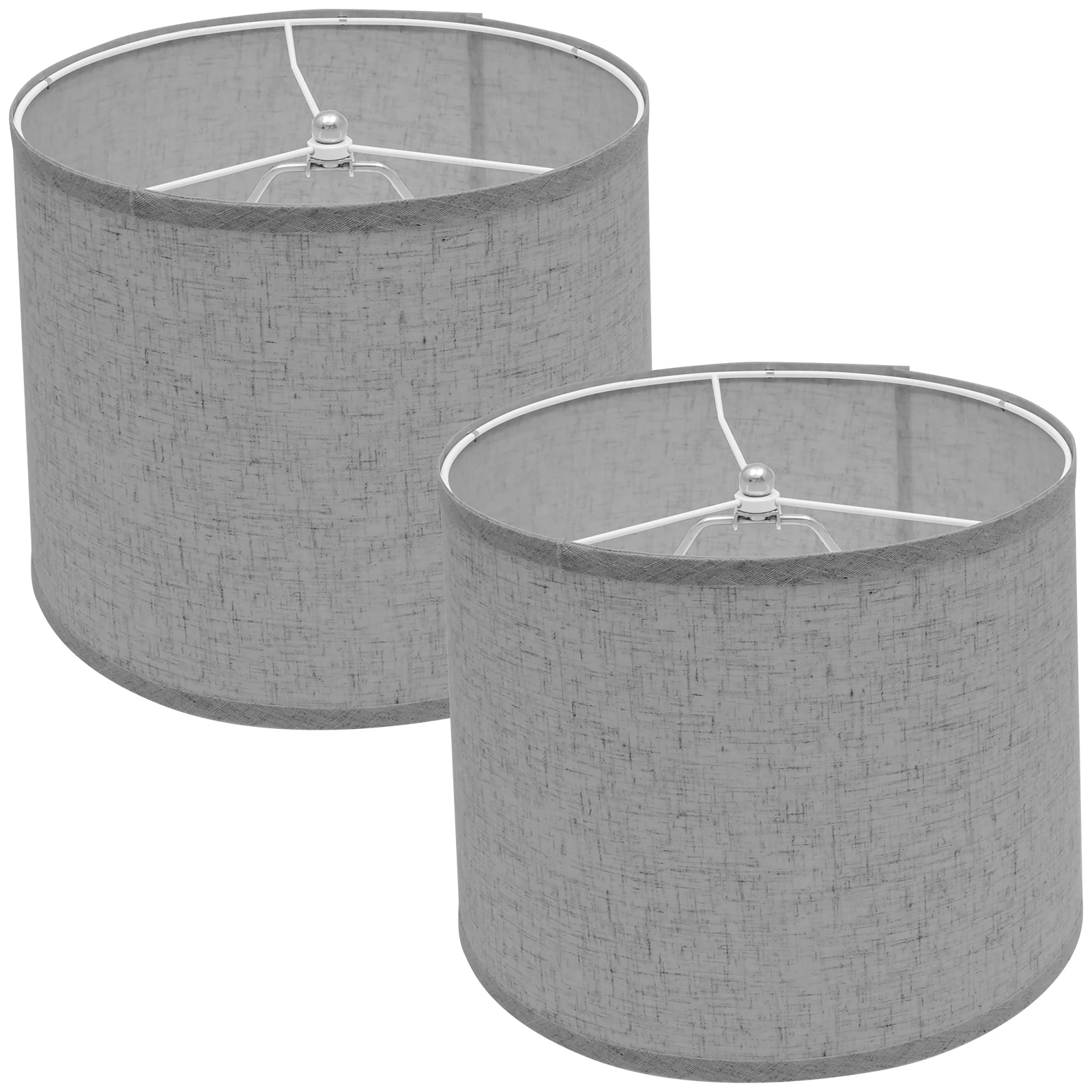 

2Pcs Linen Lampshade Table Floor Lamp Light Shade Lampshade Adjustable Desk Floor Replacement Fabric Covered Lampshades