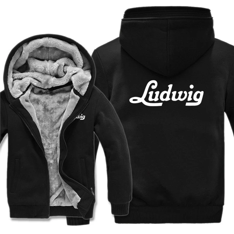 Ludwig Drums Hoodies Men Streetwear Coat Wool Liner Jacket Ludwig Sweatshirts Warm Hoody