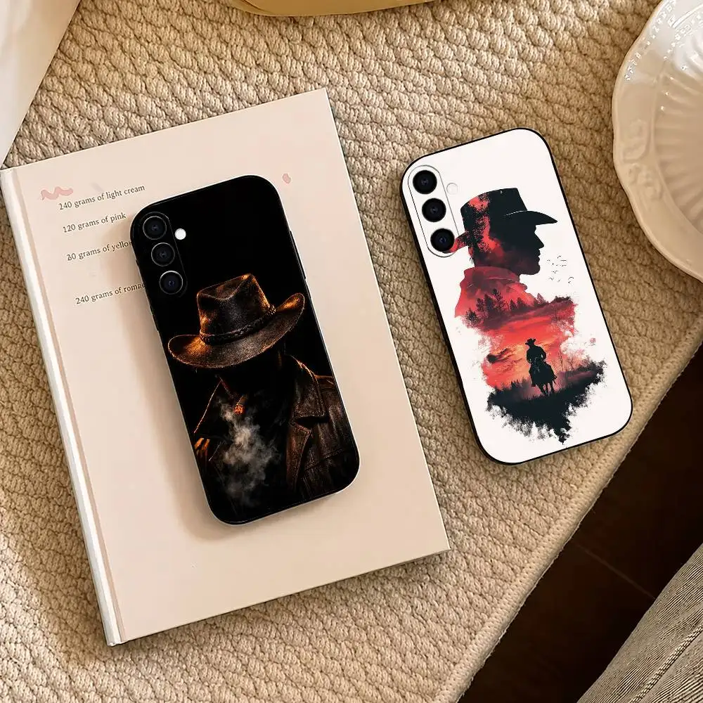 Red Dead R-Redemption Morgan – coque de téléphone en Silicone souple noir, pour Samsung A73,A72,A71,A70,A53,A52,A51
