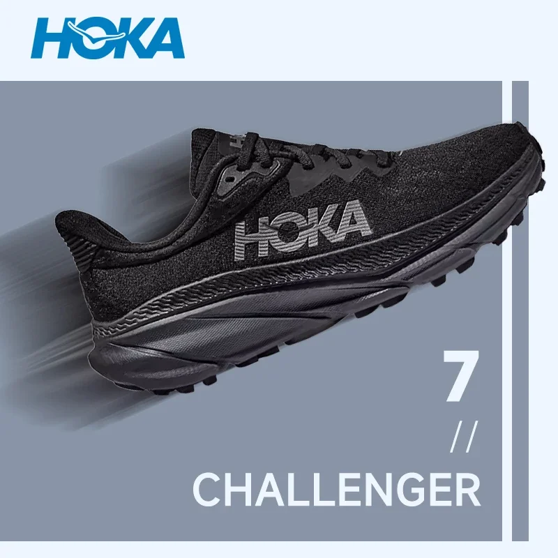 Hoka One One Challenger 7  Men Running Shoes Outdoor Road Sneakers Cushioning Elasticity Marathon Shoes Trail Trekking