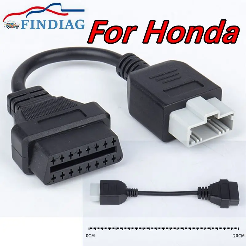 

Автомобильный диагностический кабель для Honda OBD OBD2 3-контактный к 16-контактному кабелю OBD1 к OBD2 для Honda 3-контактный автоматический диагностический кабель