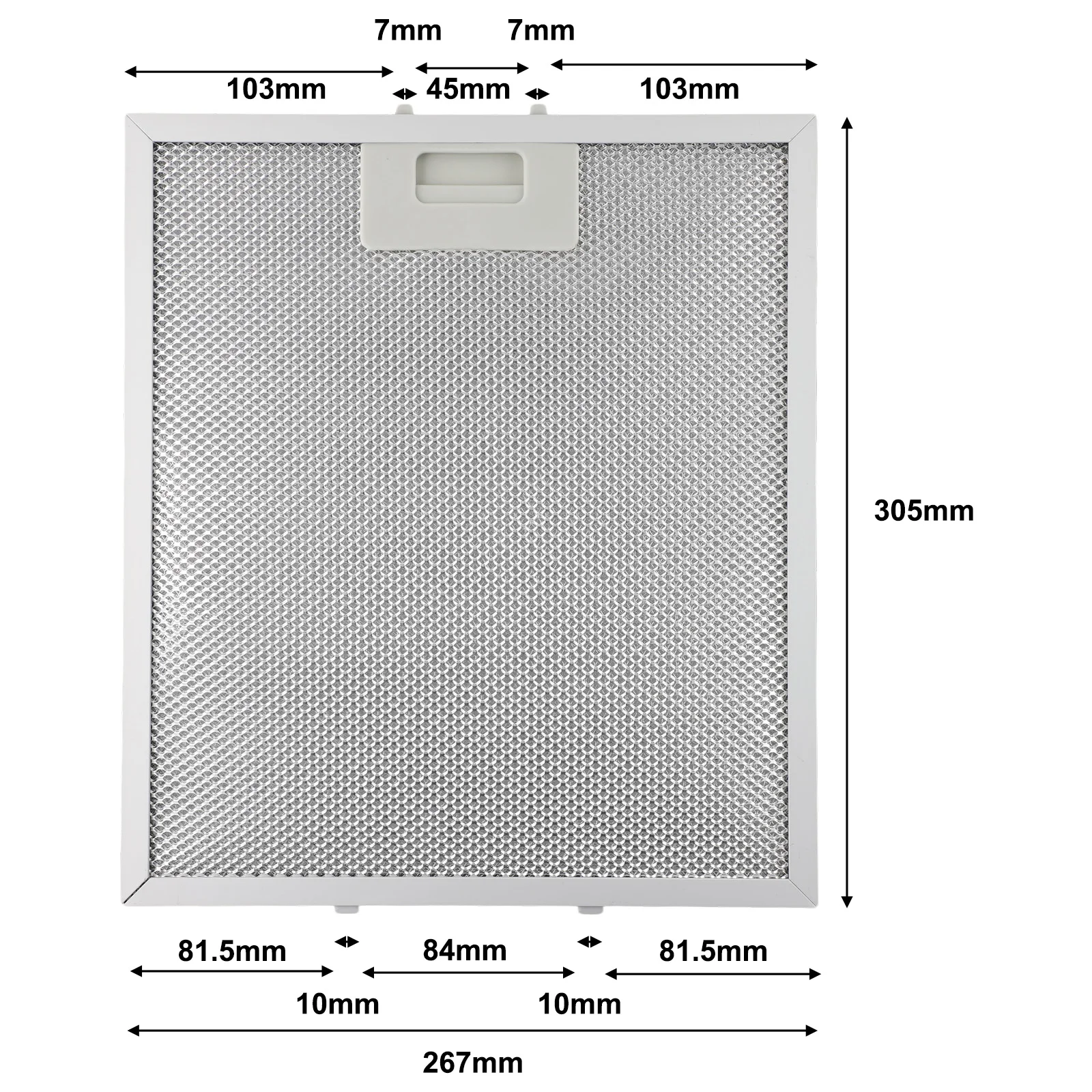 Filter Tudung Pemasak Perak Dapur Memasak Filter Ventilasi Ekstraktor Filtrasi Efektif Penghilang Bau Tahan Lama