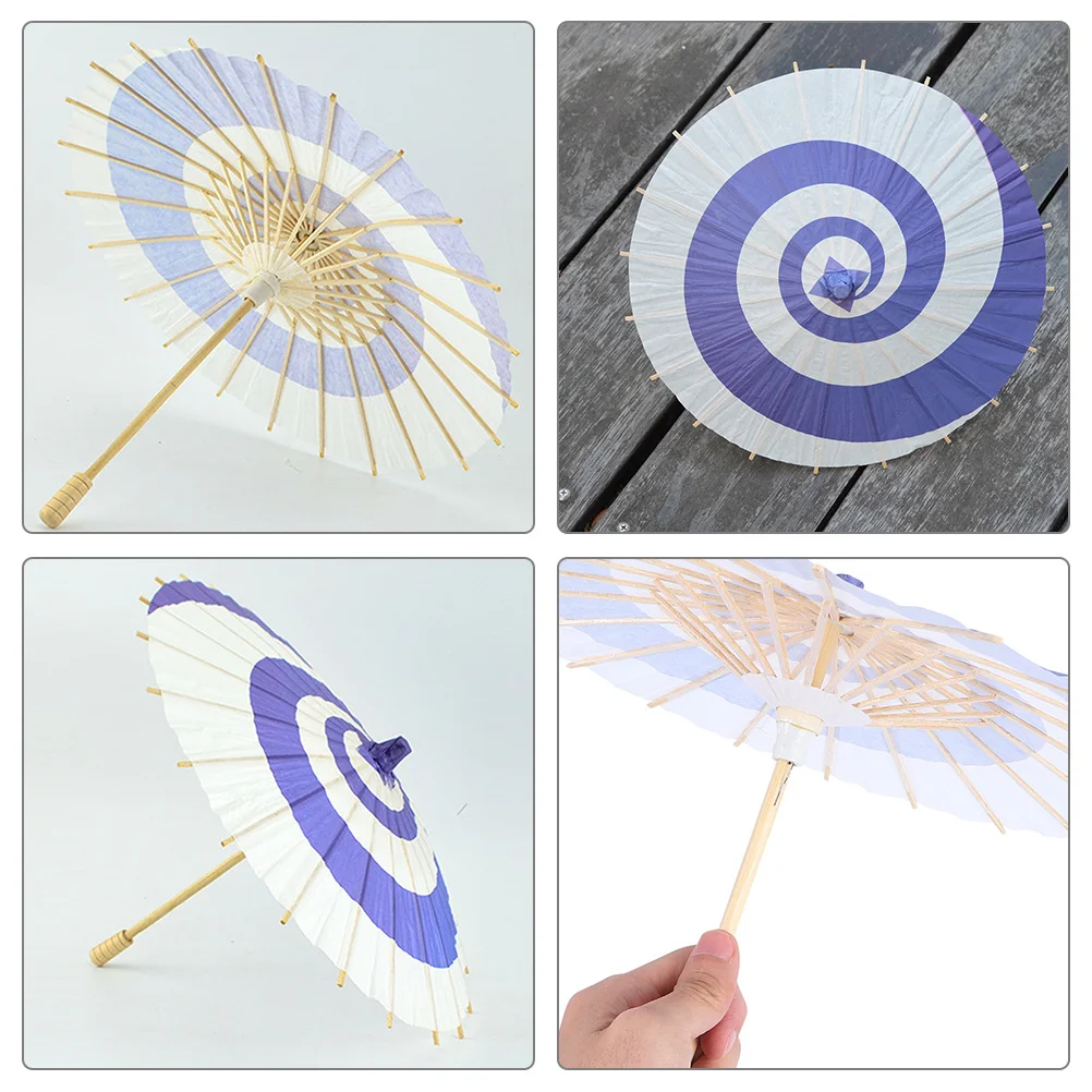 

Decorative Paper Umbrella Japanese Style Photography Prop Classic Festival Decor Simple Patterns Chic Look Practical Use Gift