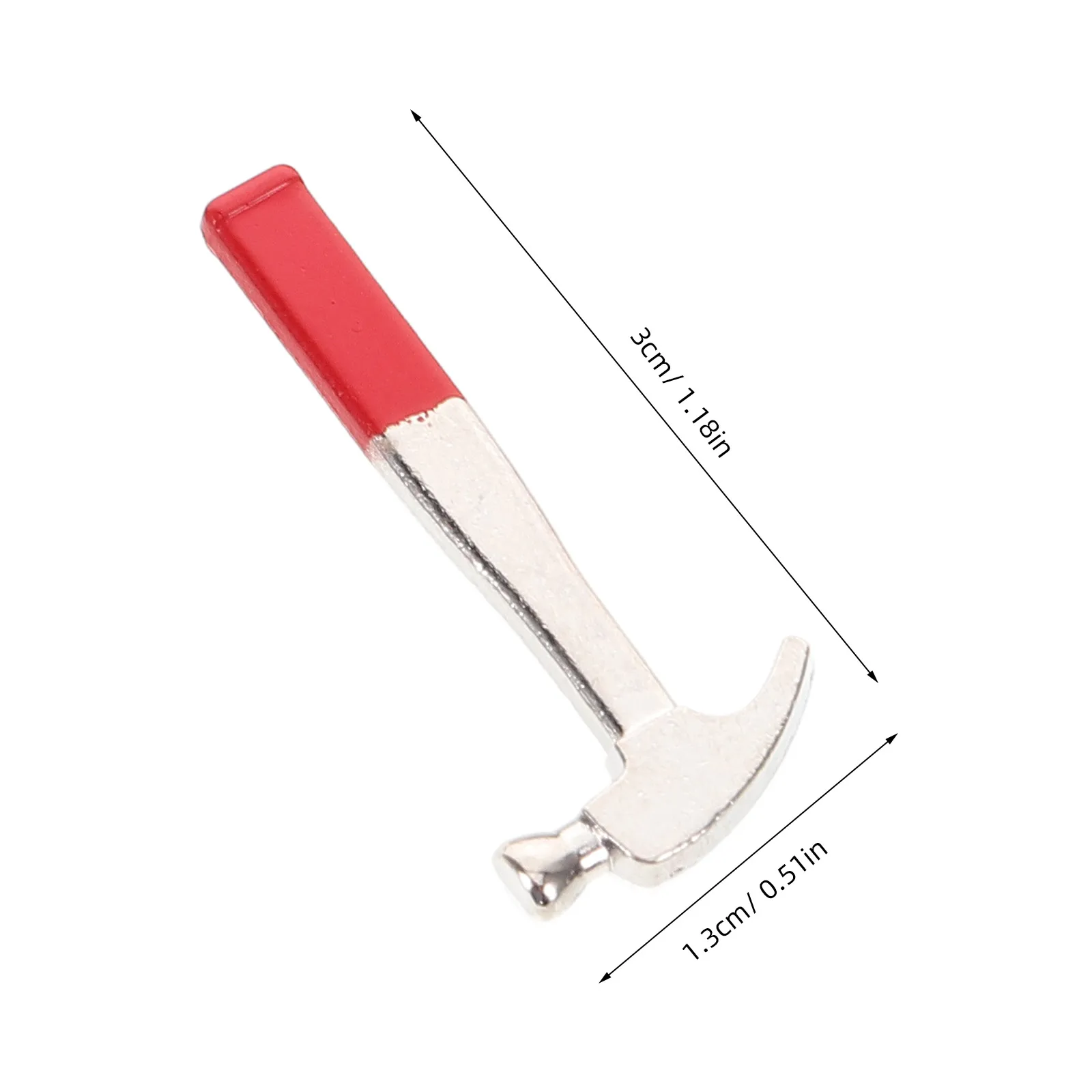 Juego de Mini llaves de martillo para casa de muñecas, Kit de herramientas en miniatura a escala 1:12, herramientas pequeñas de Metal para accesorios de proyectos de manualidades Diy, 8 Uds.