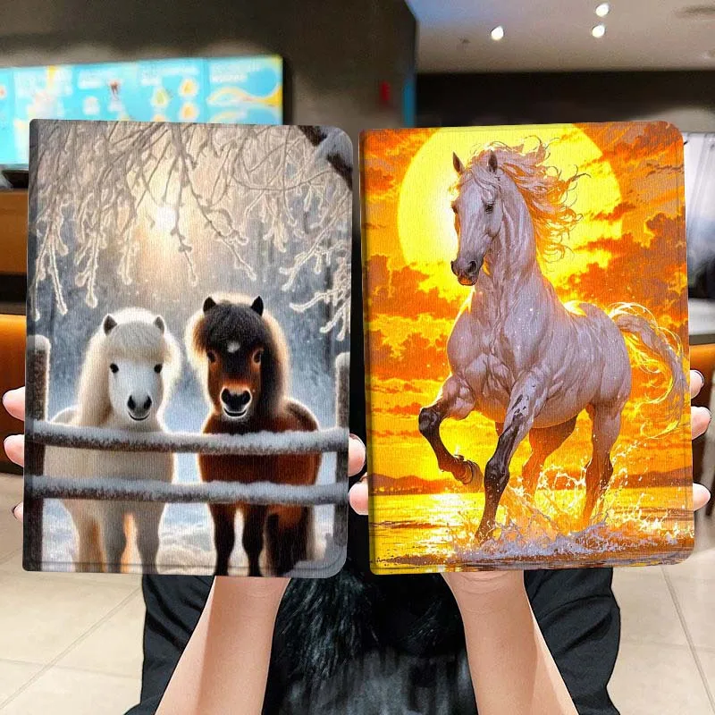 

Horse Art Sunset For Honor Pad 8 V8 9 GT MagicPad 13 3 2 Tab MatePad Pro Air 12 X 12.6 Foldable Tablet Case Gift