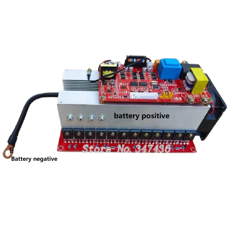 LCD display power frequency with English Pure sine wave power frequency Inverter motherboard 12v-72v universal 24-tubes