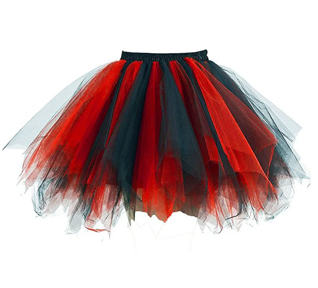 Halve Rok Kindertaart Pluizige Tutu Rok Prinses Kant Onregelmatige Mesh Rok Regenboog Mesh Rokken Laag