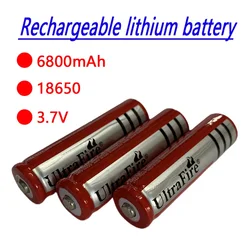 18650 Batterie 3,7 przeciwko 6800mAh Wiederaufladbare Liion Batterie Für Led Taschenlampe Batery Litio Batterie