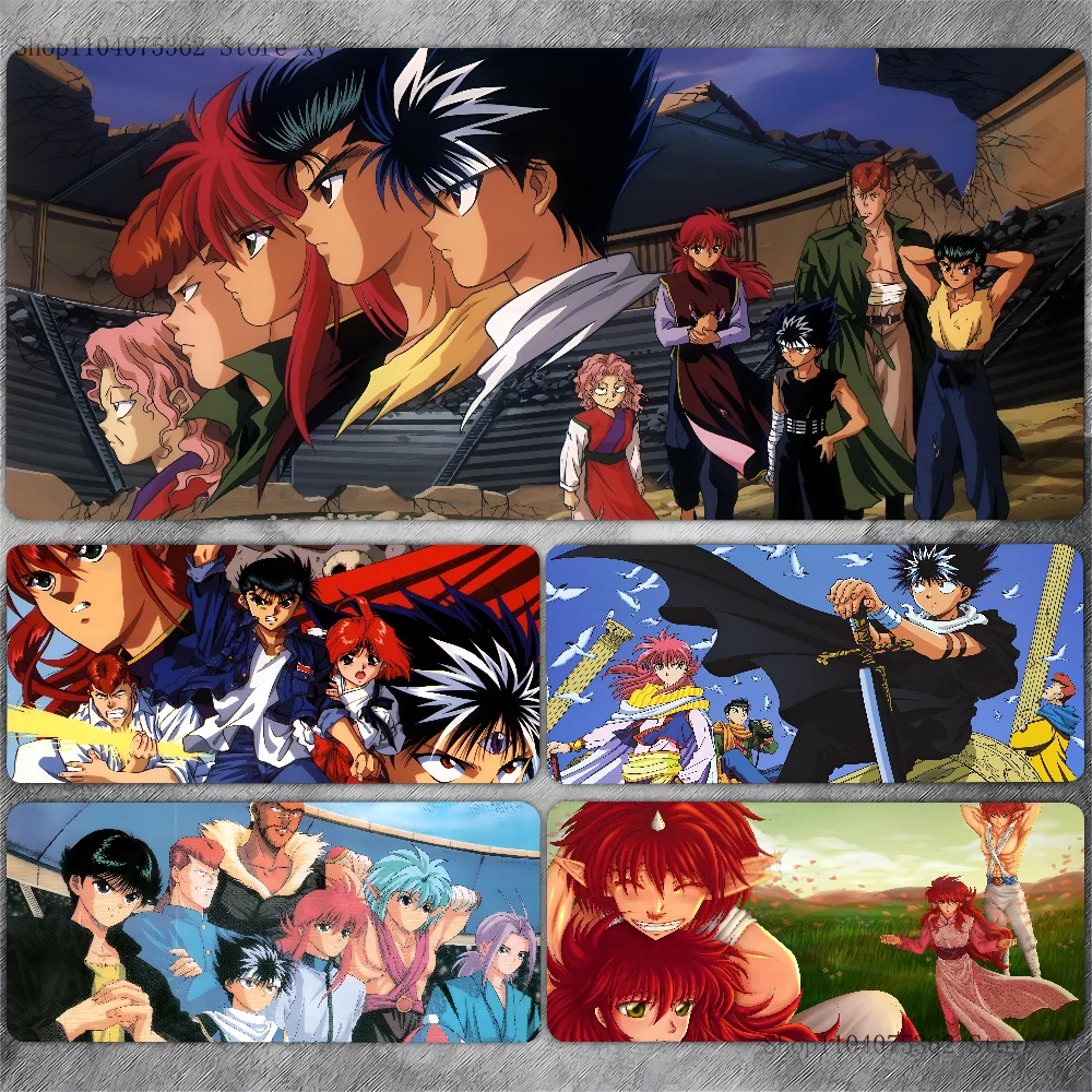 Anime YuYu Hakusho Mousepad Large Keyboard Desk Mat Gaming Mouse Pad LockEdge Non-slip Mat