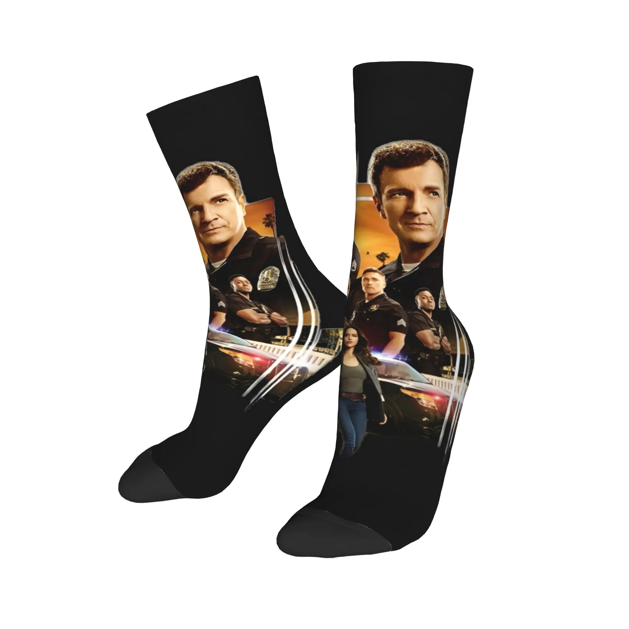 The Rookie TV Show Socks جوارب جديدة ربيعية غير قابلة للانزلاق للرجال جوارب دافئة وناعمة للتسلق