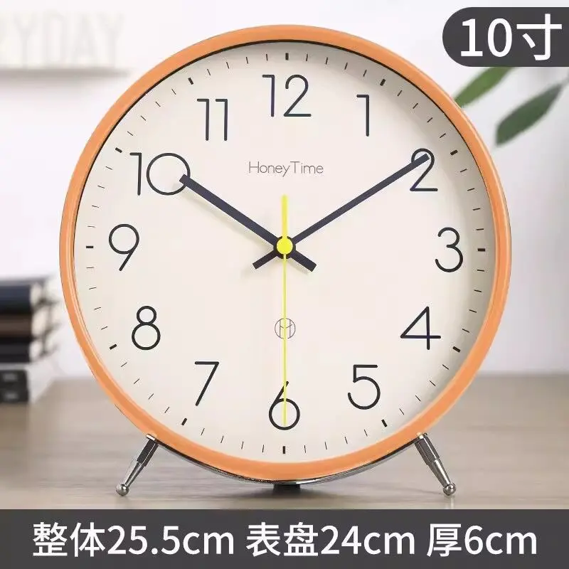 Desktop clock, wall-mounted grandfather clock, household alarm clock, living room silent clock, simple clock, timepiece