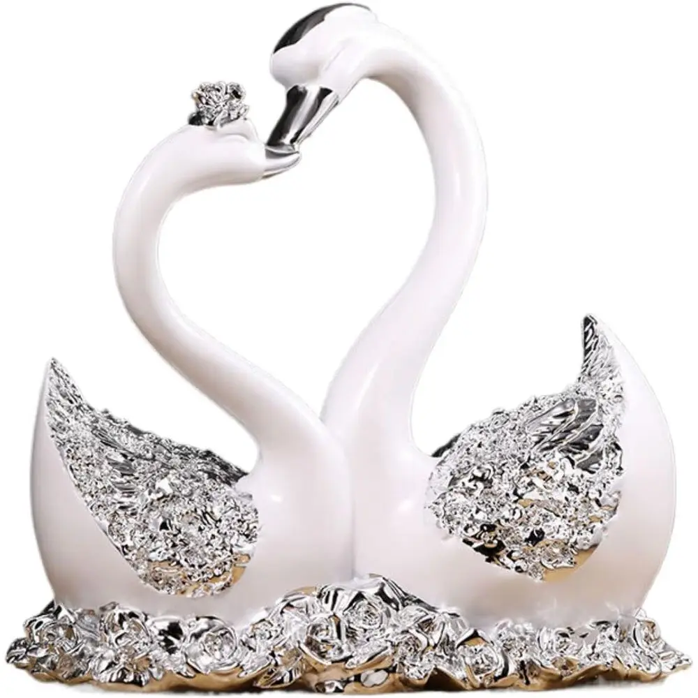 

Elegant Swan Figurine for Chinese Valentine's Day, Ideal Wedding Gift, Home and Office Decor, Perfect for Newlyweds and Best Fri