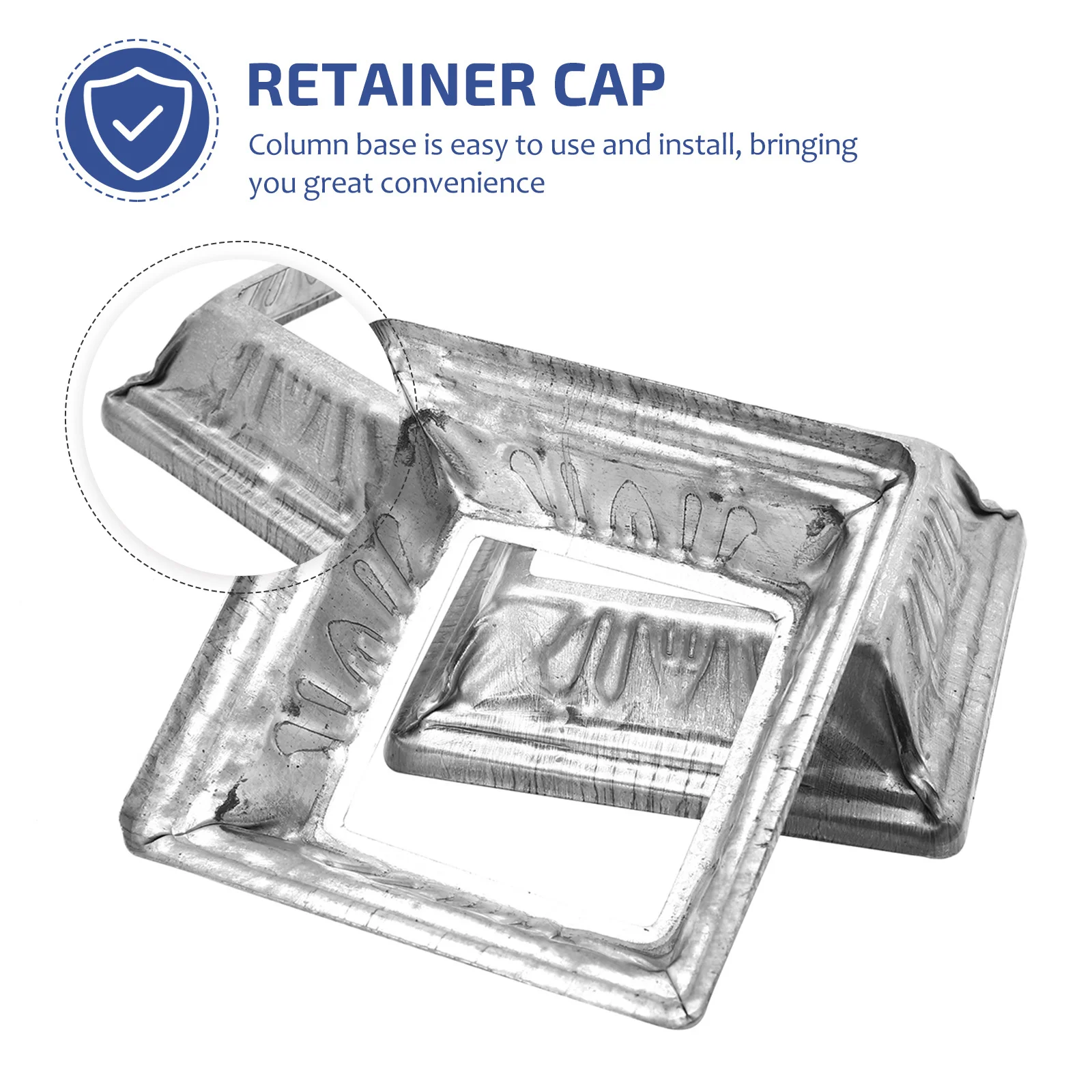 50 قطعة درابزين معدني شفة آخر غطاء قاعدة لسطح السفينة الشرفة درابزين دعم درابزين العمود قاعدة الأجهزة قوس #3