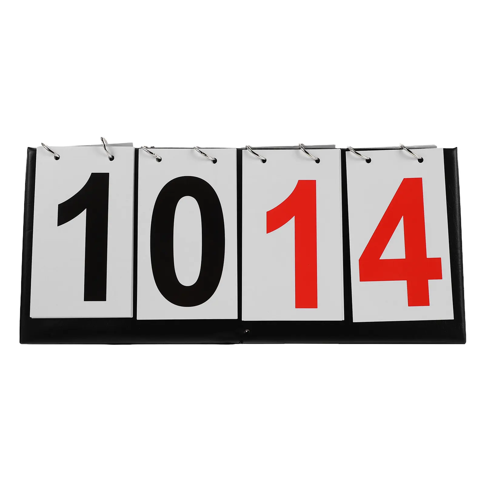 

4-Digit Manual Flip Score Keeper Portable Double Color Tabletop Scoreboard for Volleyball Basketball Tennis Table Tennis Game