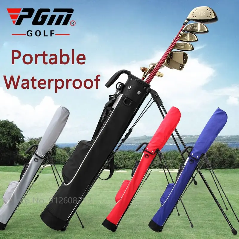 

PGM Waterproof Golf Gun Bag Lightweight Portable Golf Rack Bag High Capacity Clubs Bags Can Hold 9 Clubs Stand Carry Package