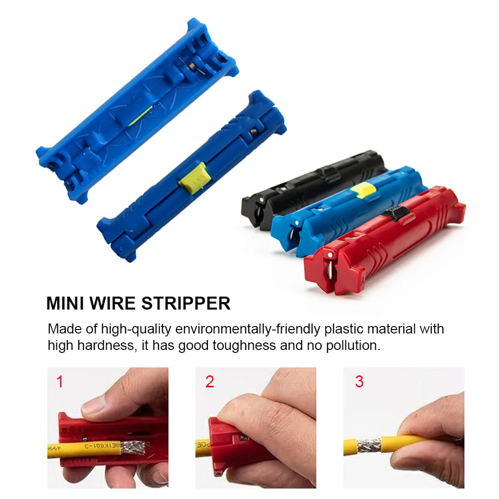 Multi-function Electric Wire Stripper Stripping Pen Rotary Coaxial Wire Pliers Cable Cutter Hand Tool Round Crimping Puller Tool