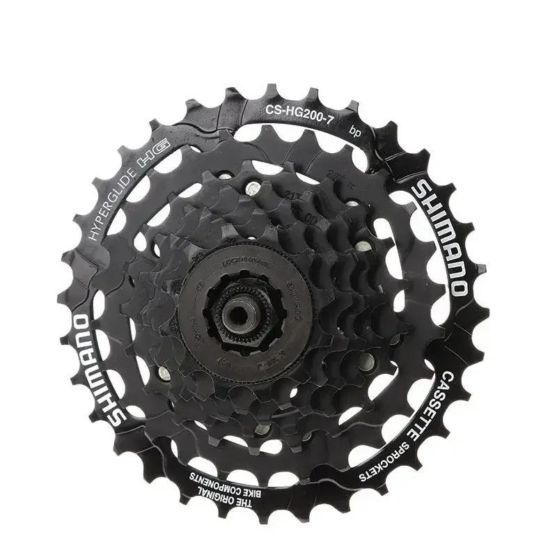 SHIMANO Tourney HG200 7 Speed 12-28T/12-32T Cassette CS-HG200-7 For MTB Mountain Bike Bicycle Rust-resistant Surface Treatmen