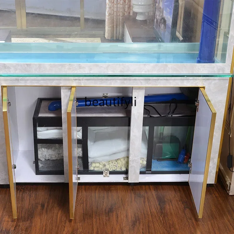 cc182l Home Living Room Fish Tank Aquarium Medium Subareas Screens Ecological Change Water Bottom Filter Creative