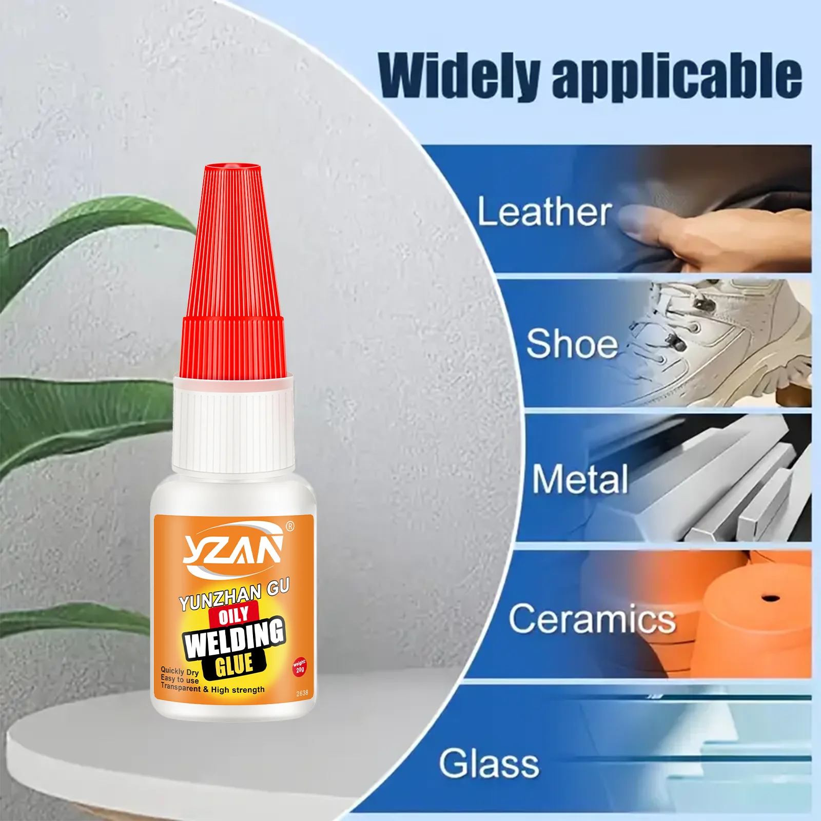JXVX 50g غراء زيتي عالي القوة لحام فائق جميع الأغراض أداة غراء سائل قوية جدًا 20 جرام - غراء CA شفاف سريع الجفاف. #3