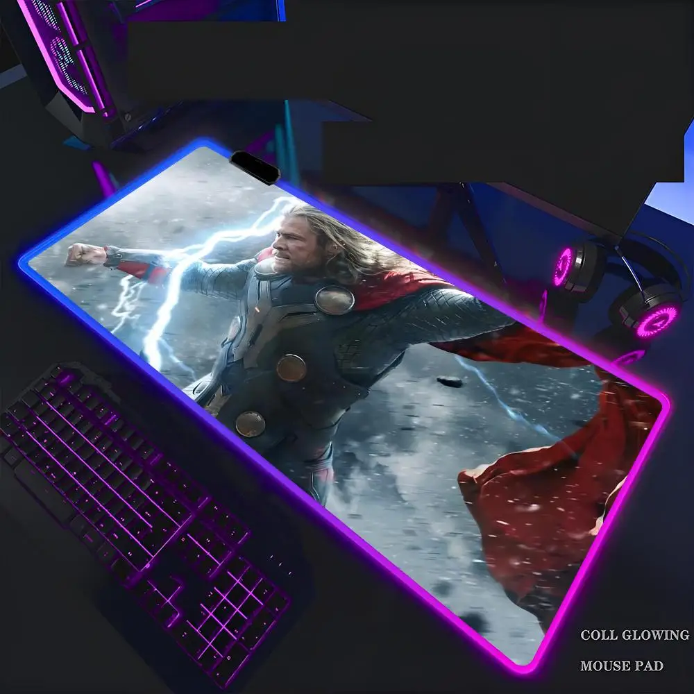 T-Thor Mouse Pad Mousepad Rgb  Mouse Pad Gaming Backlight Pc Accessories Gamer Keyboard 600x300mm Backlit Mat Desk Protector Mat