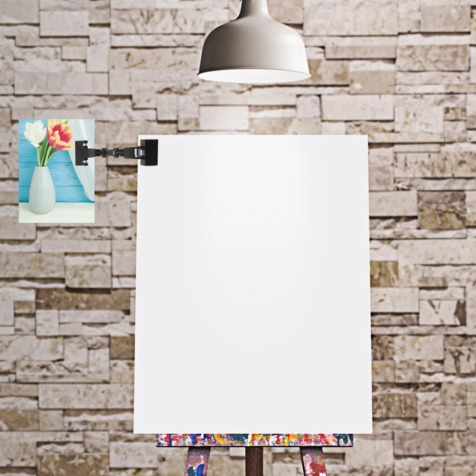 

2Pcs Double Head Sturdy Plastic Clip Photo Holder for Sketching Drawing Painting Office Students Artists Photo Holder