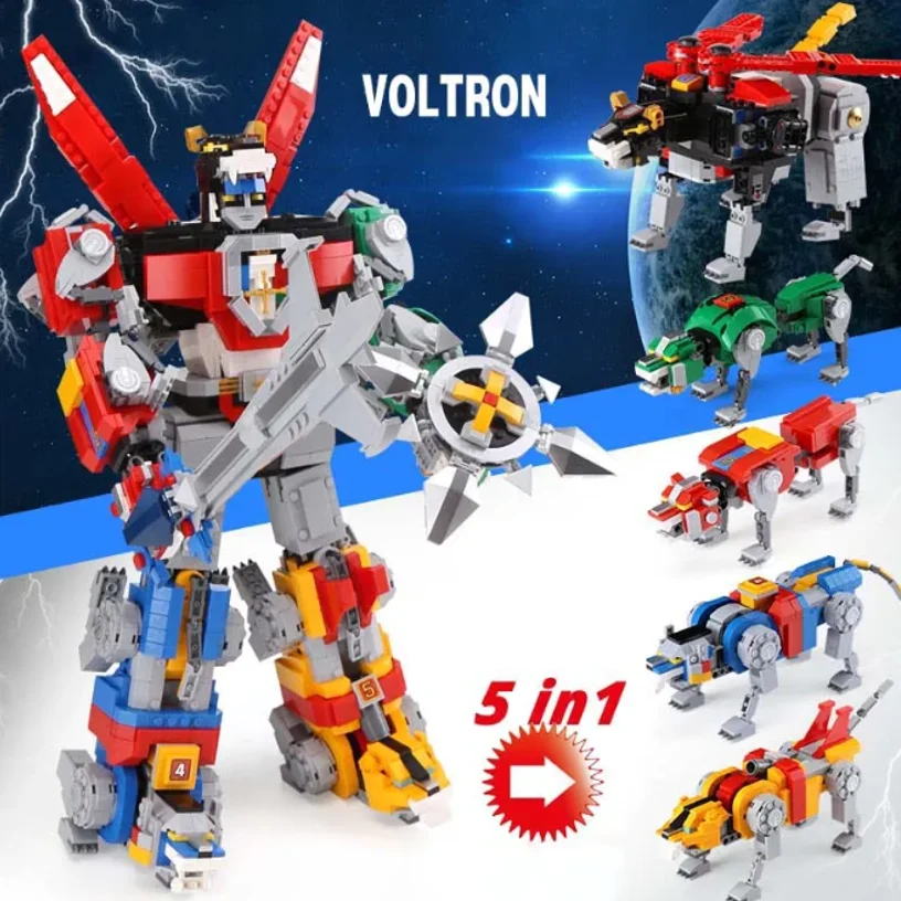

Игрушка-конструктор Voltron Robot 5 в 1, в оригинальной коробке, 21311