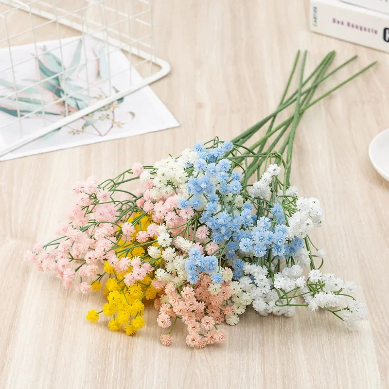 

10Pcs Latex Baby's Breath Real Touch Artificial Gypsophila Flowers DIY Bridal Bouquet Wedding Party Home Decor Business Flowers