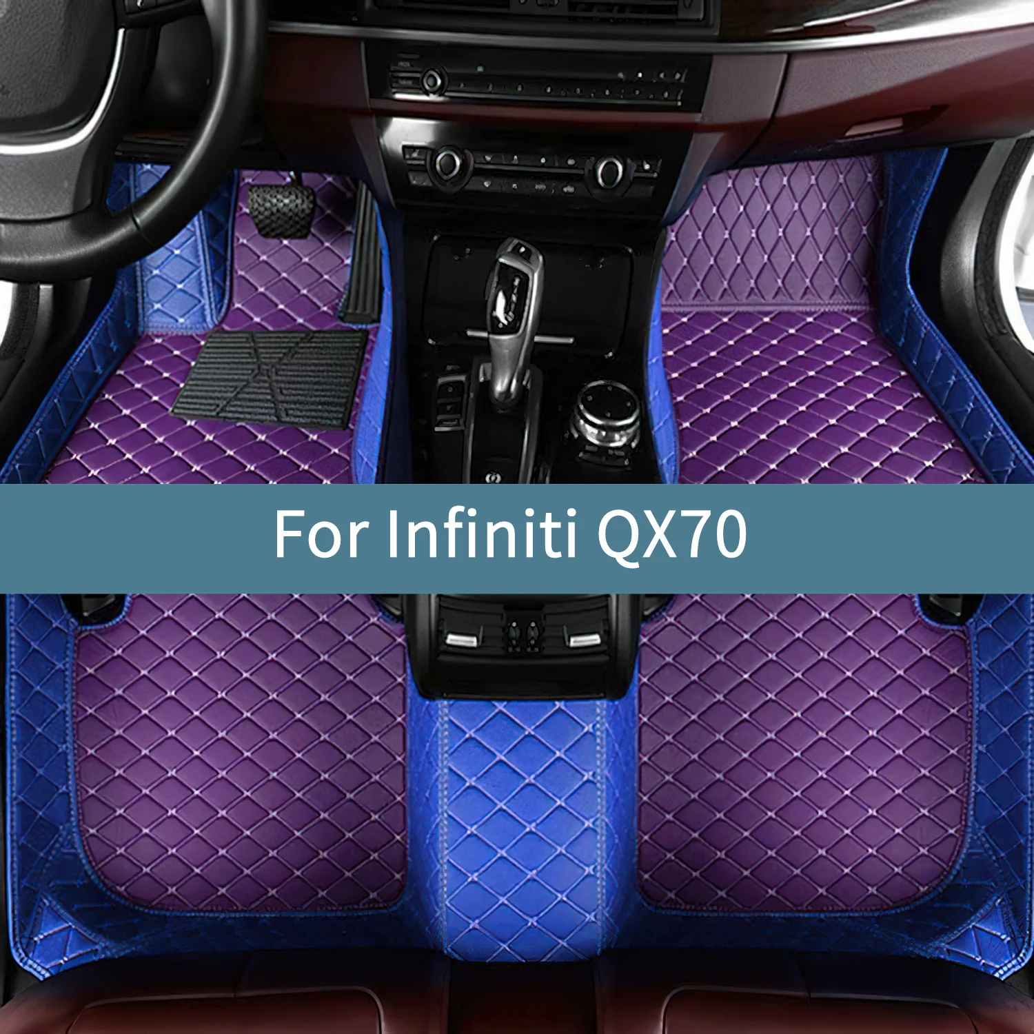 

Автомобильные коврики для Infiniti QX70 2013 2014 2015 2016 2017 2018 2019 2020 Коврики для автомобилей Всепогодные водонепроницаемые полный комплект