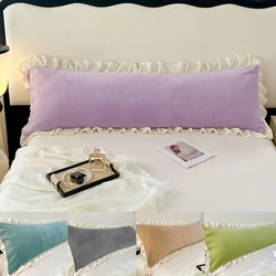1Pc Soft Flannel Long Pillow Case Large Size Comfortable Lover Sleeping Pillow Cover 120/150/180cm Bedding Body Lace Pillowcase