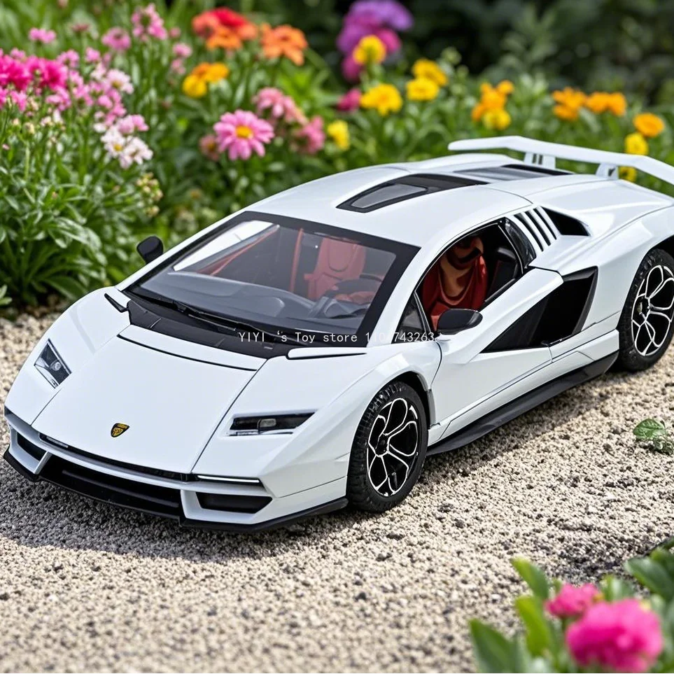 

1:24 Lamborghini LPI800 Alloy Sport Car Model Sound Light Pull Back Vehices High end collectibles Gift 20