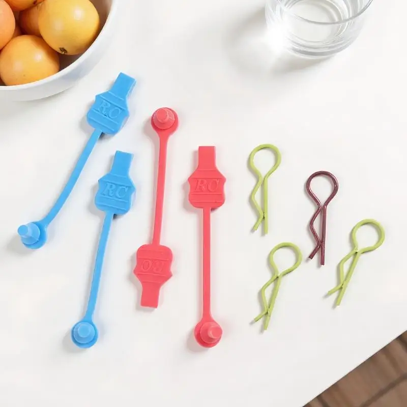 قم بحسن تجربة سيارت RC الخاصة بك مع 4 قطعة من مشابك الجسم المصنوعة من السيليكون لأجزاء ترقية 1/10 1/8 Arrma Granite Kraton 6s #4