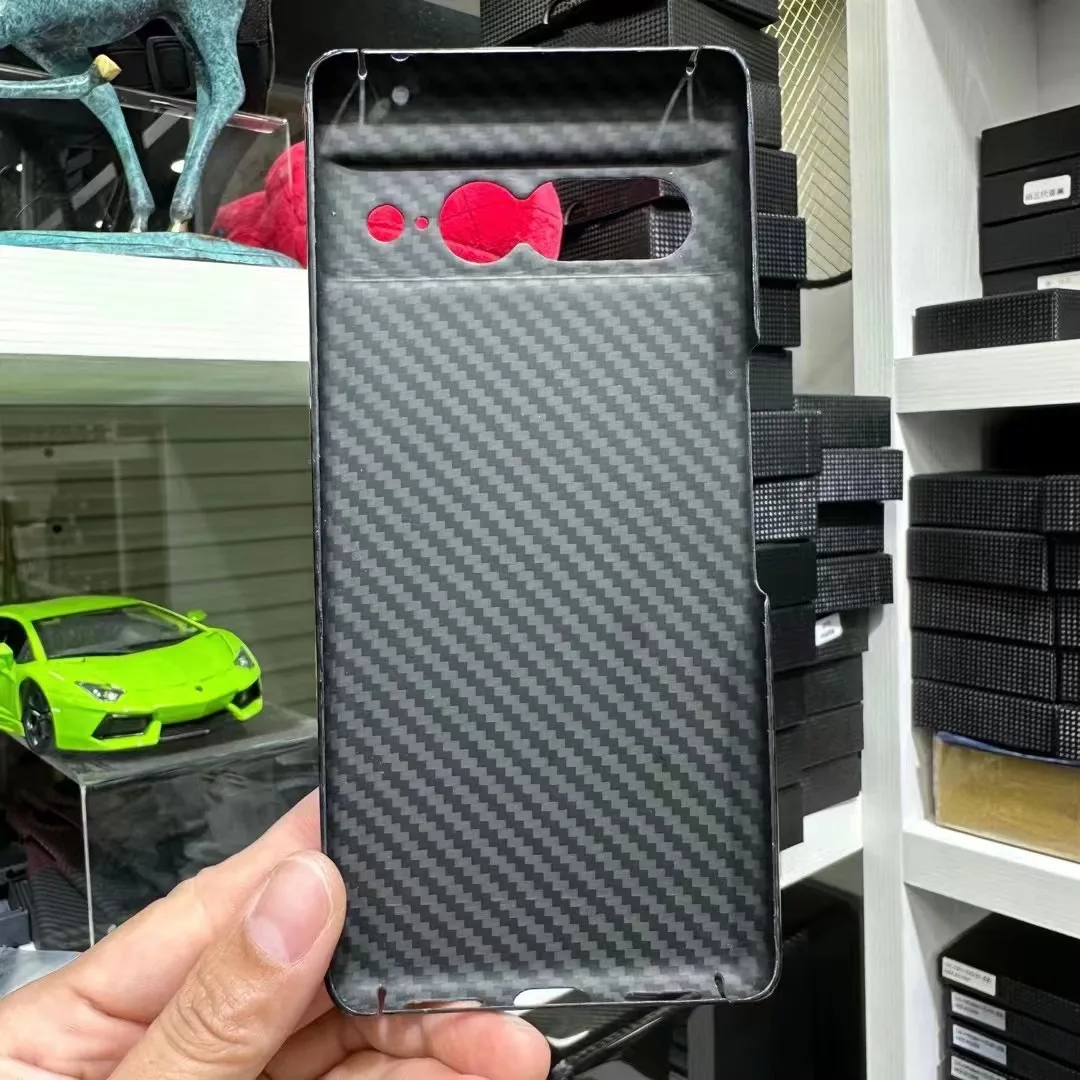 Настоящий весь защитный чехол из углеродного волокна для Google Pixel 7 Pro, высококачественный ультратонкий защитный чехол из арамидного волокна для телефона