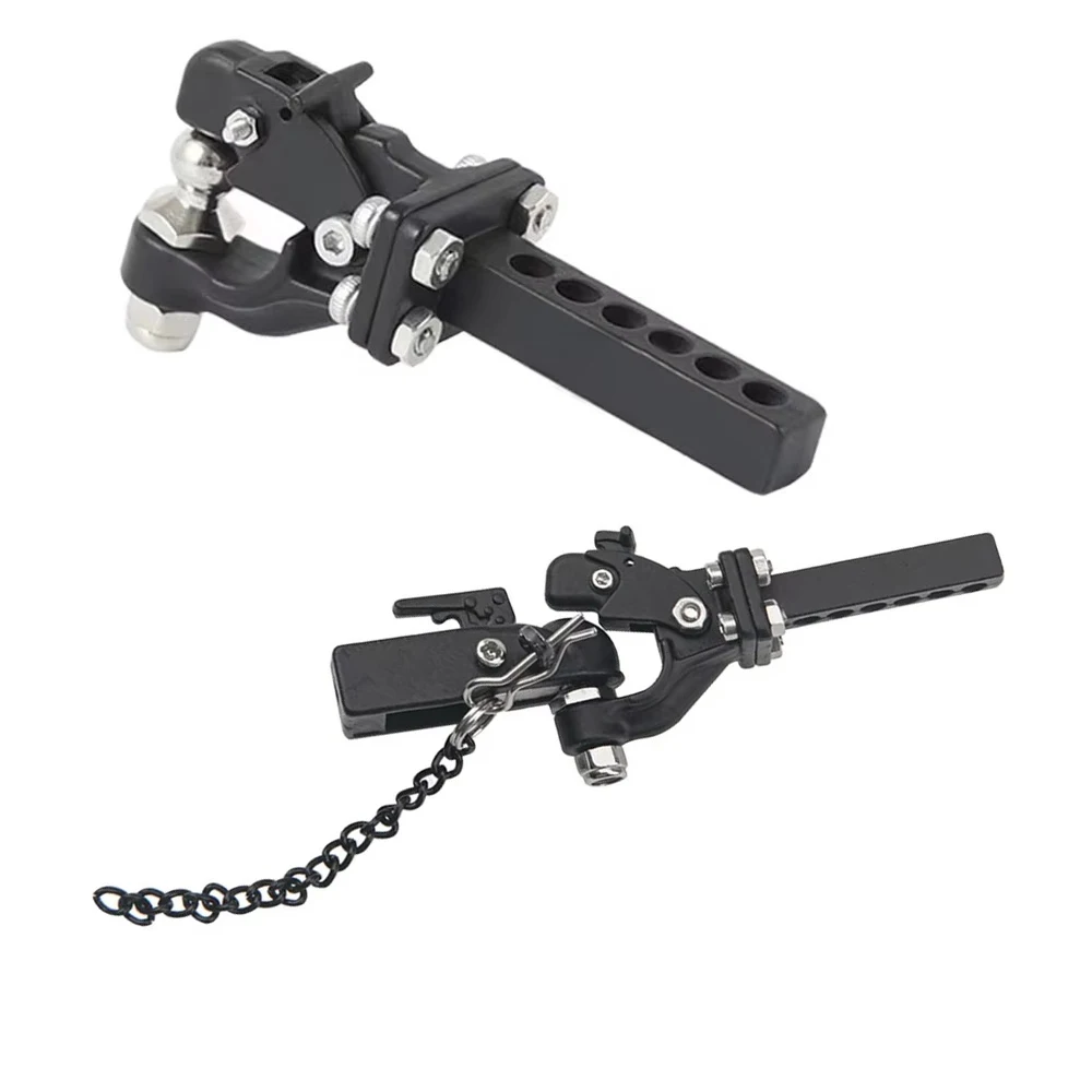 

Metal Trailer Tow Hook Mount for 1:10 RC TRX4 Axial Crawler Car Upgrade Parts Accessories RC Trail Tow Hitch set Rogue hook