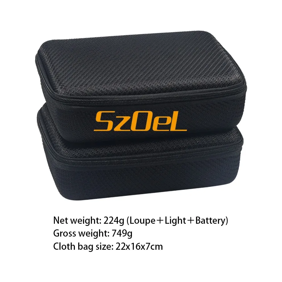 Loep 4.0X/5.0X/6.0X Medische Ergo Loep Uitgerust met Spotlight voor Orale Oor Neus en Keelchirurgie Werkafstand 350-450mm