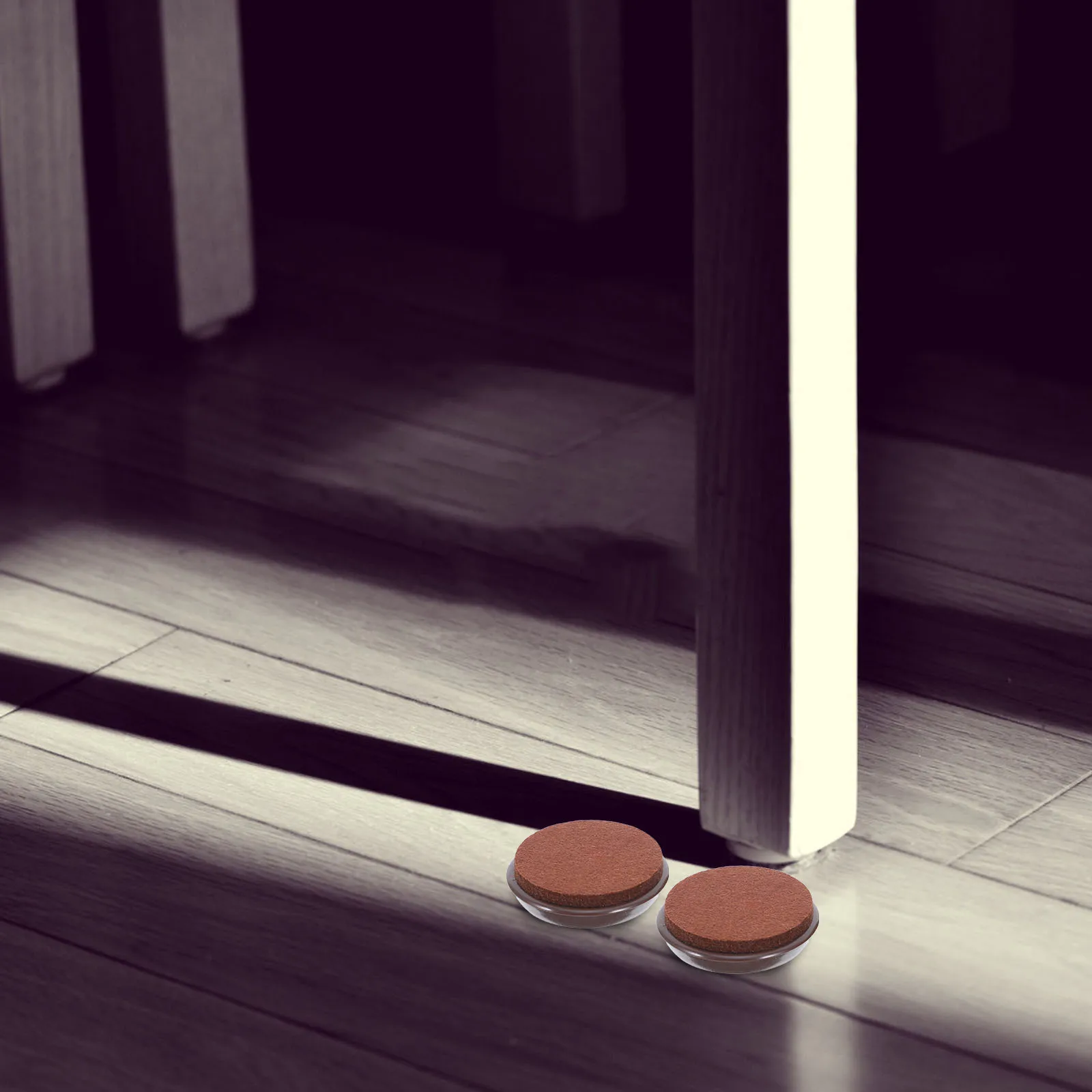 

5Pcs Round Plastic Furniture Pads Anti-Skid Caster Stoppers for Carpet Protective Non-Slip Furniture Cups Chair Floor Grippers