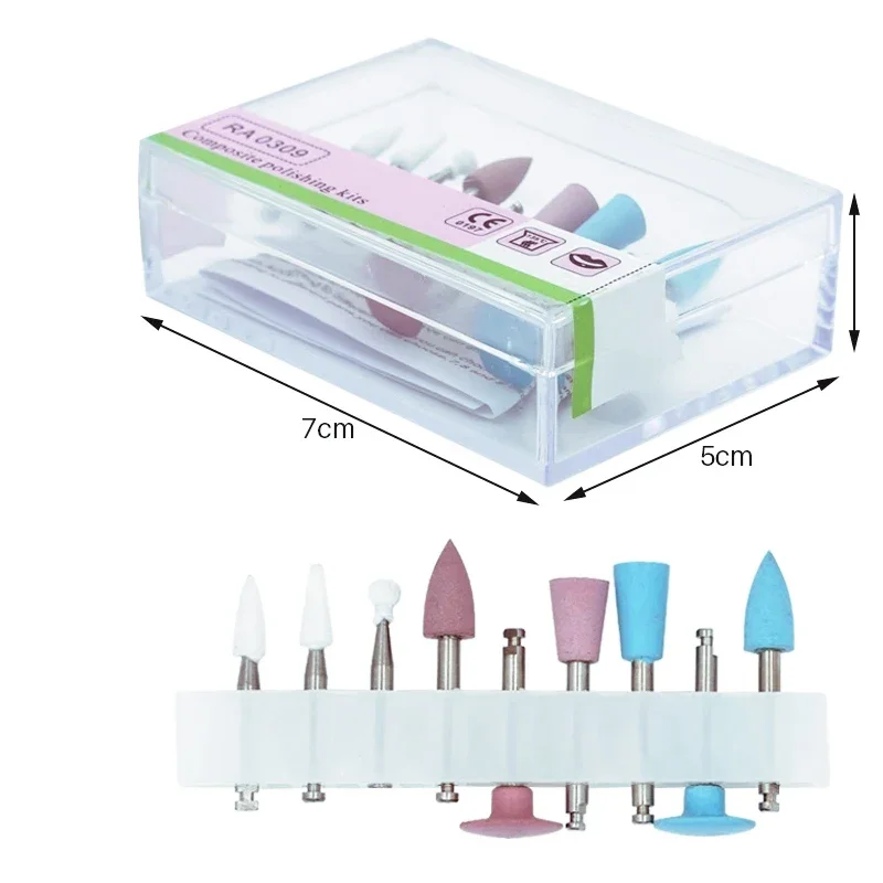 Dental Composite Polishing Kit for Low-Speed Handpiece RA0309 Restoration Finishing and Oral Hygiene Tools Set