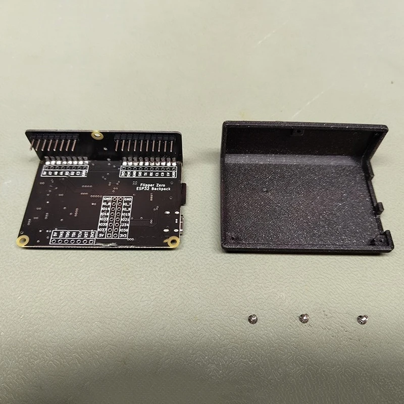 ESP32 Addon Board Kit Wifi Backpack With A 3D Printed Case For Flipper Zero Internal Antenna Version