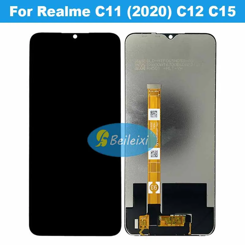 

For Realme C11 (2020) C12 RMX2185 RMX2189 LCD Display Touch Screen Digitizer Assembly For Realme C15 RMX2180 RMX2195