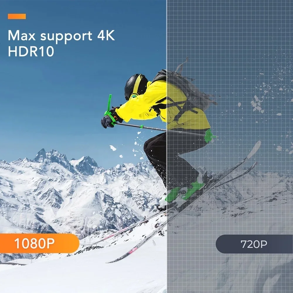 Fullcom-Projecteur Android à faisceau vidéo LED R11 FHD 1080P 4k HDR10, 8000 Lumens, mise au point automatique, wifi 5G, 1080p