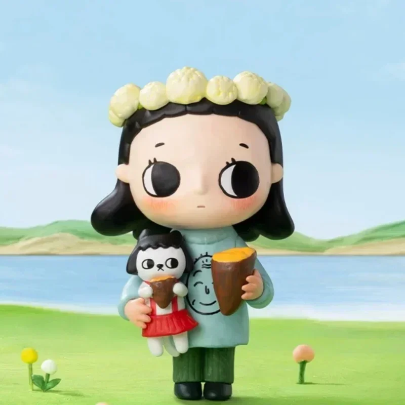 POP MART Nyota Chibi Maruko Chan Serie Desktop-Puppe Mystery Box Überraschungstüte Ornament Figuren Wohndekoration Mystery Spielzeugbox