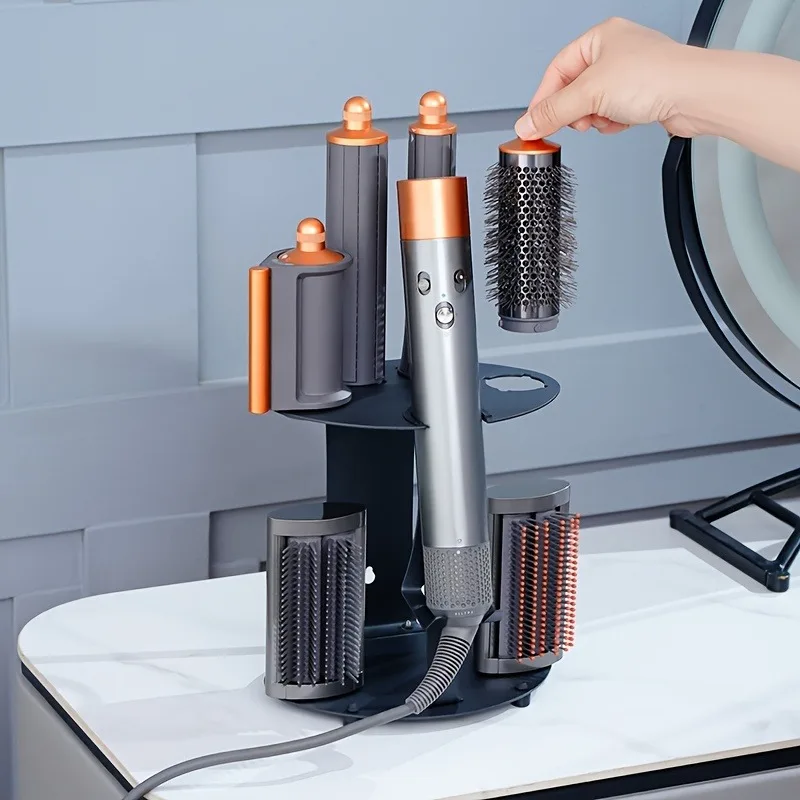 

Wall Mount and Desktop Stand for Dyson Airwrap Organizer - No Drill Iron Storage Holder for Hair Styling Tools